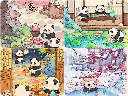 插画合集 | 四季之景，讲于你听