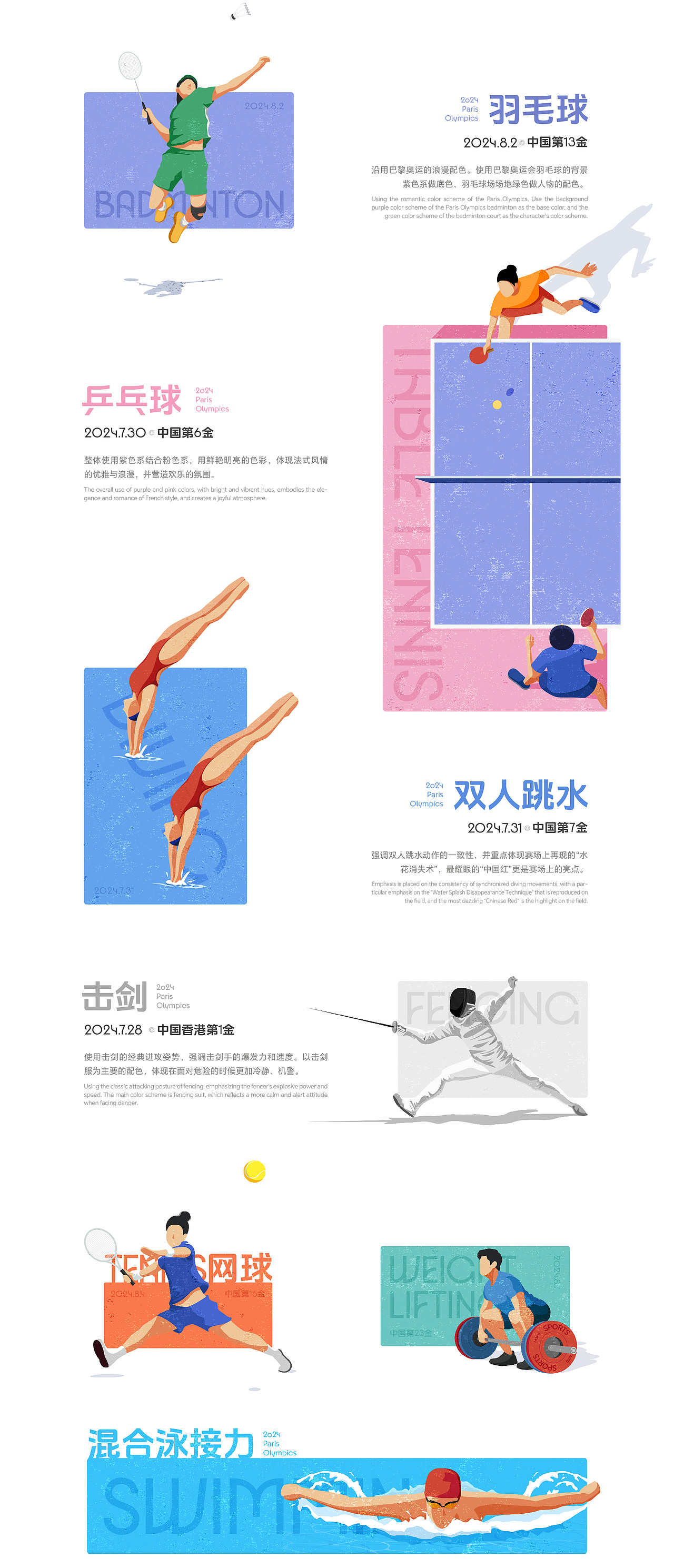 2024巴黎奥运系列海报（图ZMzc2ODM2OTky） - 海报 - 站酷设计师潘中意原创素材 - 站酷ZCOOL