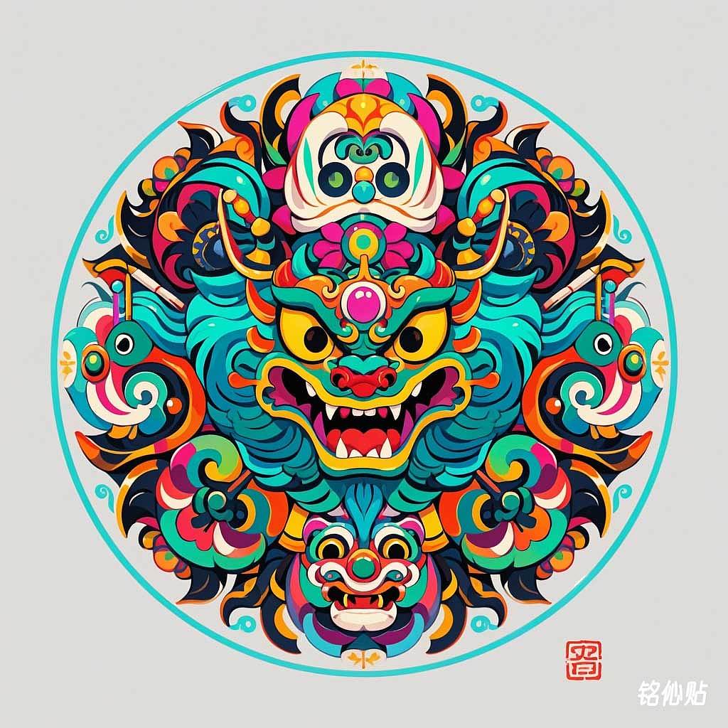 铭伈贴神兽章仔1601-1700(图ZMzc2ODM5MzY4) - AI作品 - 站酷设计师米衫数字科技沈攀原创素材 - 站酷ZCOOL