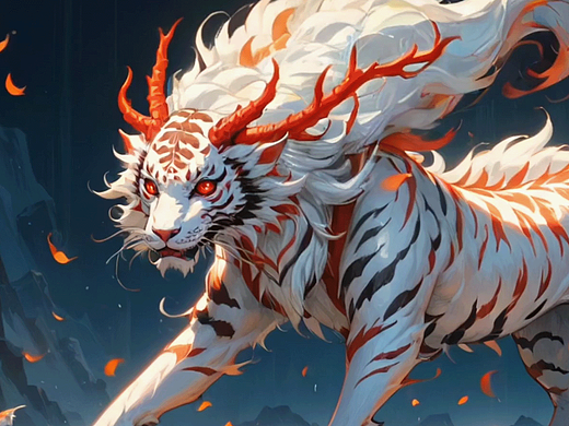 《山海经100》——关于白泽（个人主页-ZNzAzNzczNjg=） - 海报 - 站酷设计师墨er白原创素材 - 站酷ZCOOL