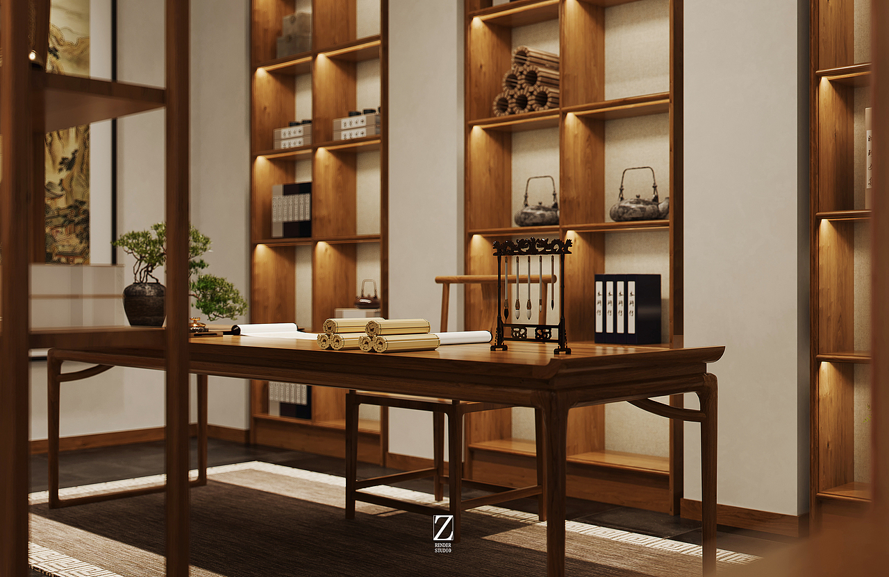 宋韵—展厅会所改造设计表现（图ZMzc2ODQ3OTUy） - 展陈设计 - 站酷设计师硺艺数字表现原创素材 - 站酷ZCOOL