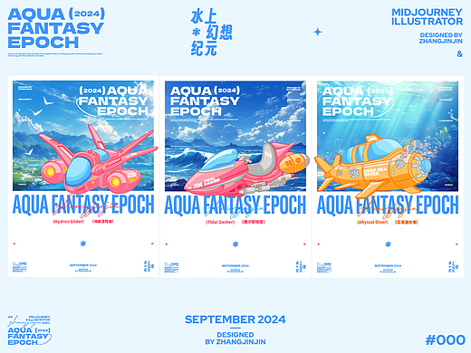 AIGC&插畫|水上幻想紀(jì)元——未來(lái)派水上交通工具（個(gè)人主頁(yè)-ZNzAzNzc4Njg=） - AI作品 - 站酷設(shè)計(jì)師張金金JIN原創(chuàng)素材 - 站酷ZCOOL