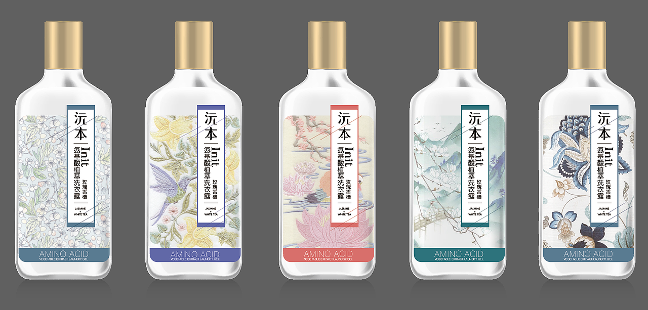 氨基酸植萃洗衣凝露（图ZMzc2ODUyOTY4） - 包装 - 站酷设计师红茶梨墨原创素材 - 站酷ZCOOL