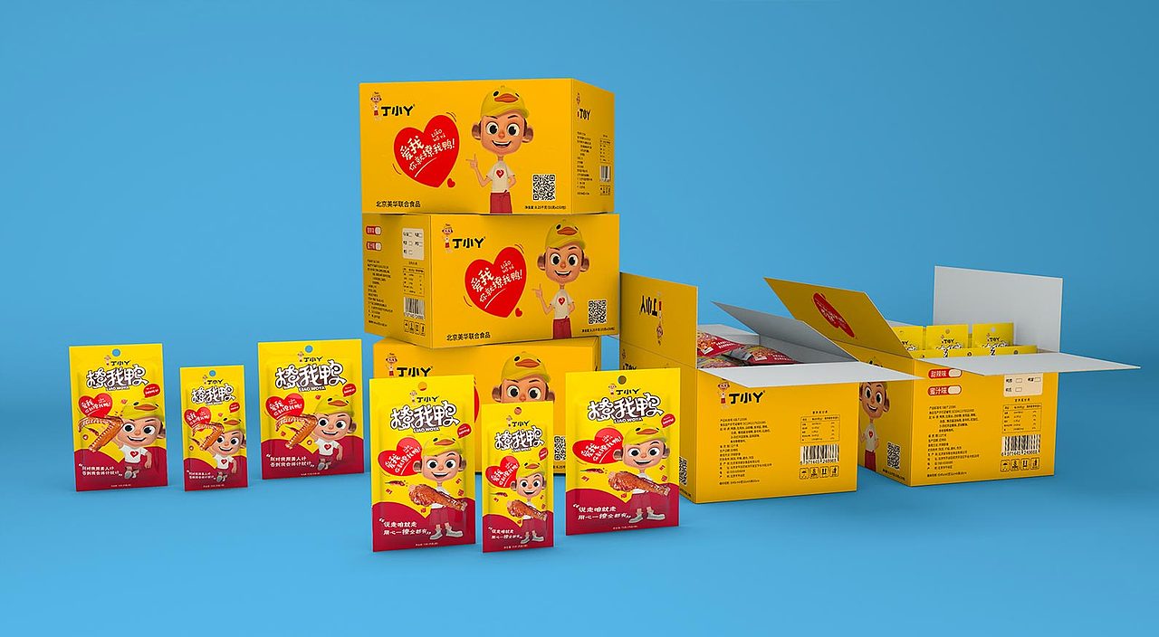 卤制品包装、零食包装、食品包装、卡通设计、卡通形象