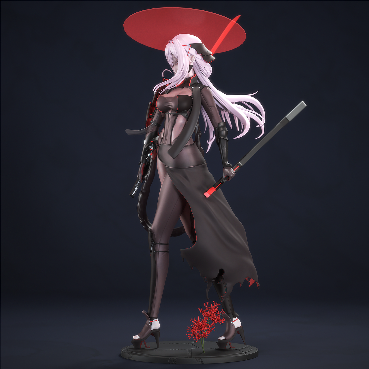 NIKKE红莲暗影-手办原型