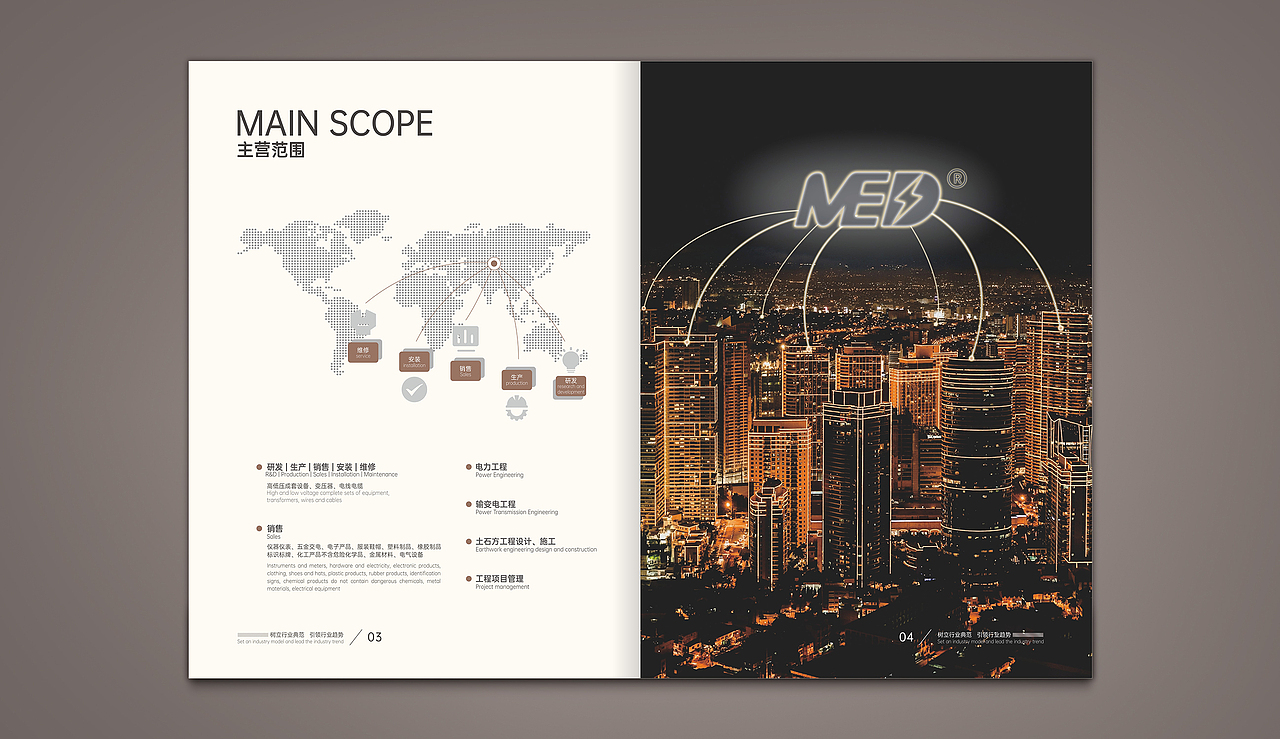 成都画册设计/成都地中海电气宣传品设计