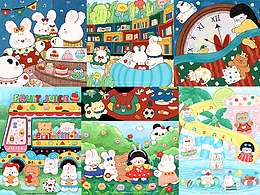 小场景插画｜可爱复古系列