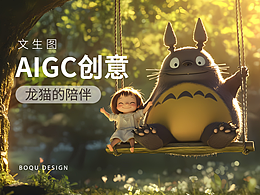 AI创作龙猫亲子小动画尝试