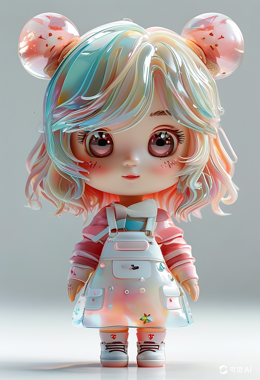 可爱公仔-粉色系【AI作品】