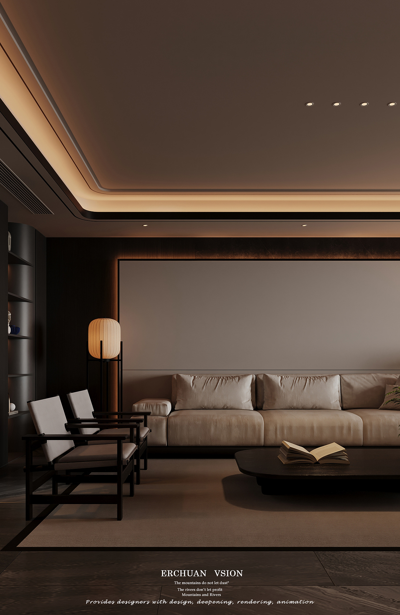 而川视觉丨新中式大平层 一 现代东方美学典范（图ZMzc2ODk1NjA4） - 家装设计 - 站酷设计师而川视觉原创素材 - 站酷ZCOOL