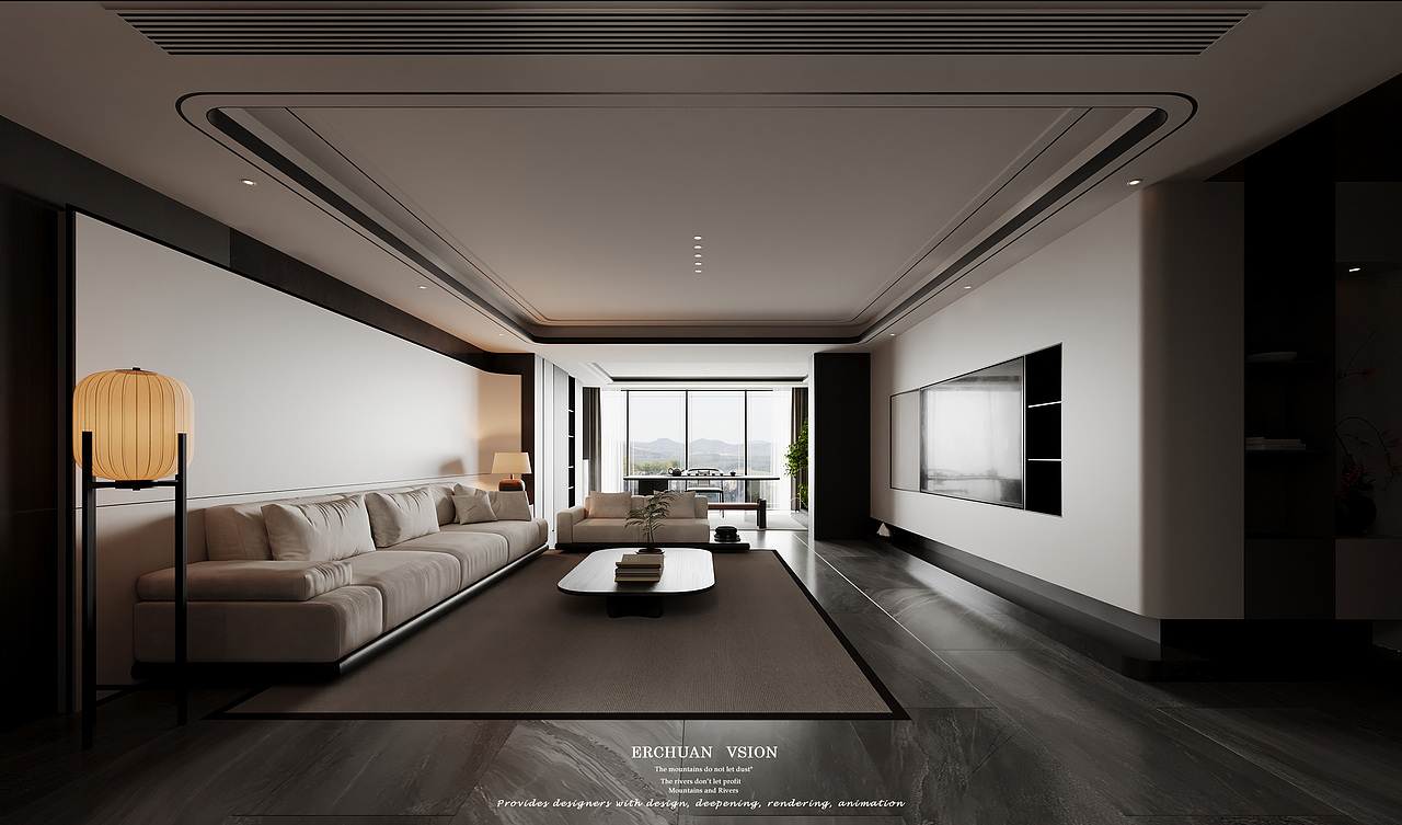 而川视觉丨新中式大平层 一 现代东方美学典范（图ZMzc2ODk1NjI4） - 家装设计 - 站酷设计师而川视觉原创素材 - 站酷ZCOOL