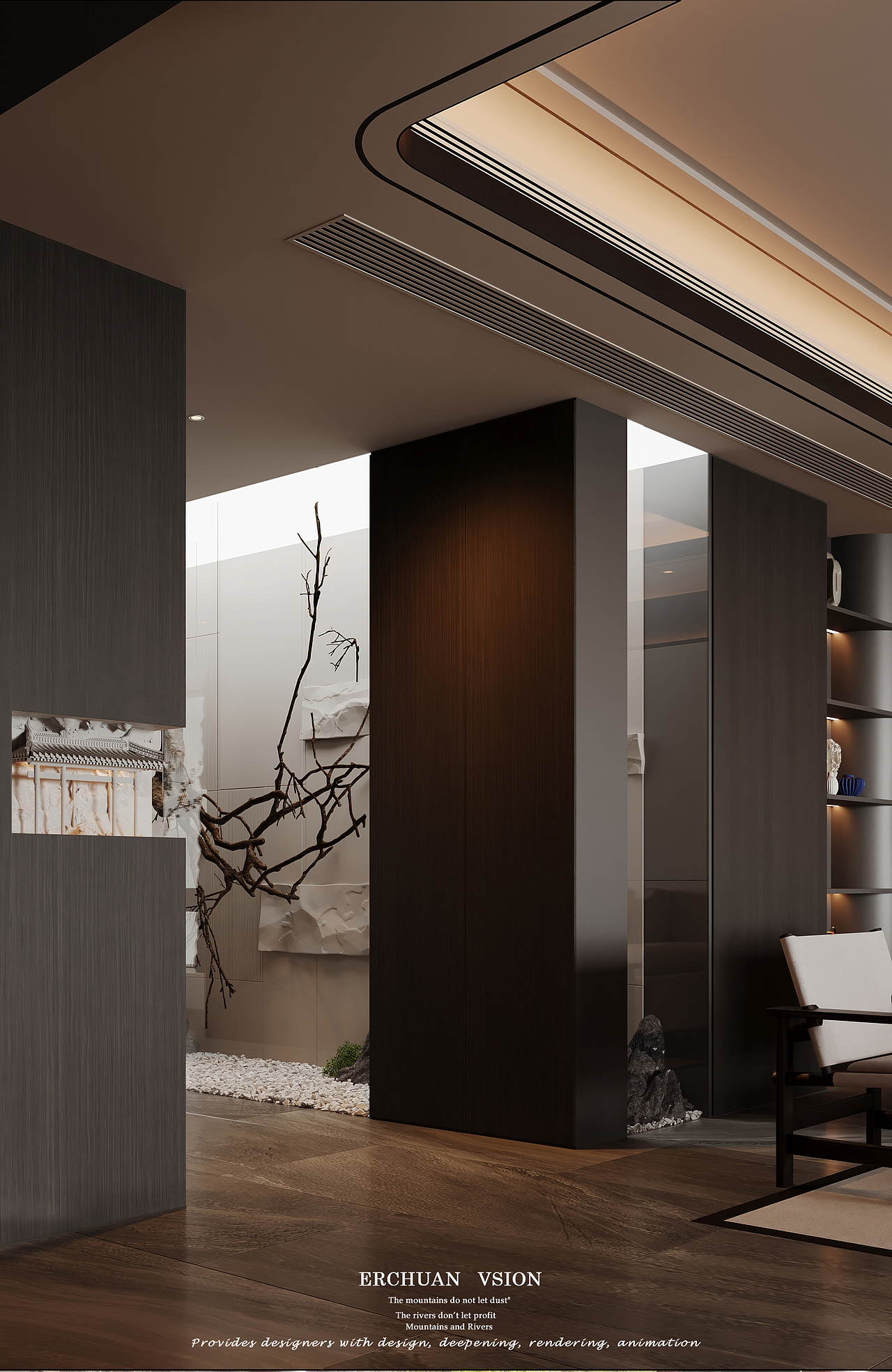 而川视觉丨新中式大平层 一 现代东方美学典范（图ZMzc2ODk1NzY0） - 家装设计 - 站酷设计师而川视觉原创素材 - 站酷ZCOOL