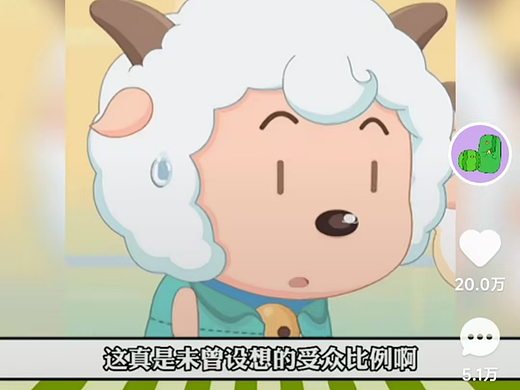 快手爆款视频《未曾设想的受众比例》