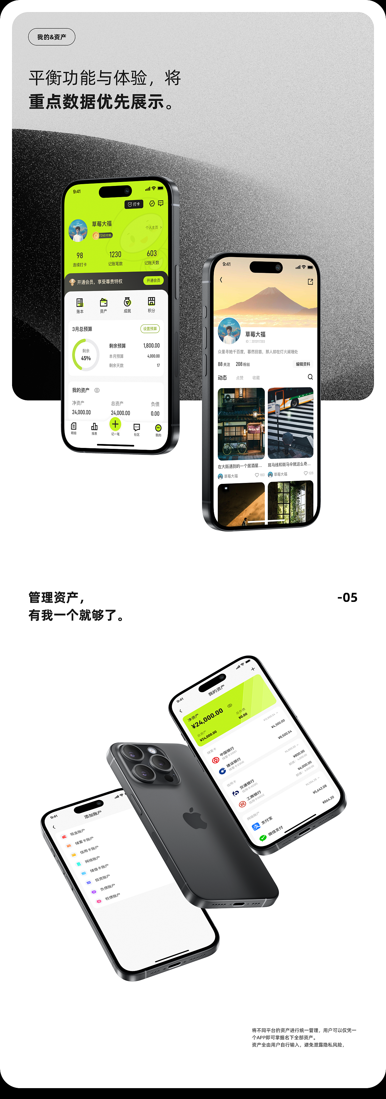 「青柠记账」项目总结（图ZMzc2ODk5MTY0） - APP界面 - 站酷设计师糕人拉面原创素材 - 站酷ZCOOL