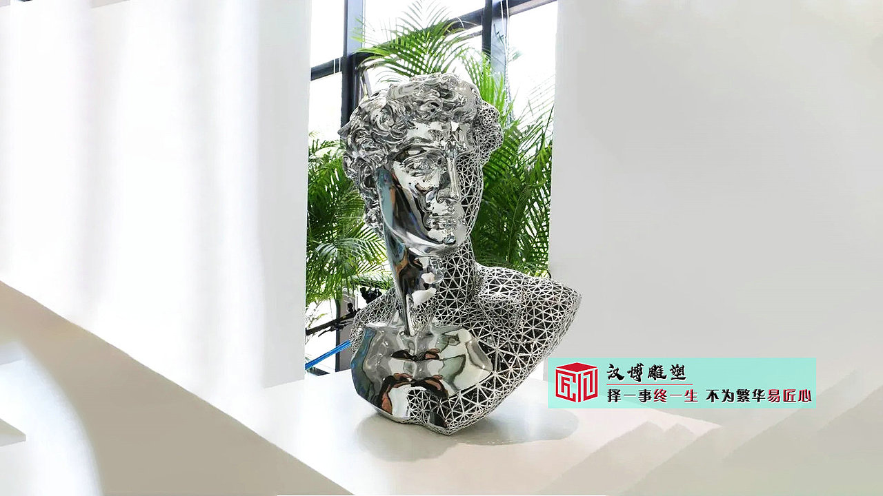 不锈钢镜面雕塑,室内艺术摆件,景观装饰品雕塑
