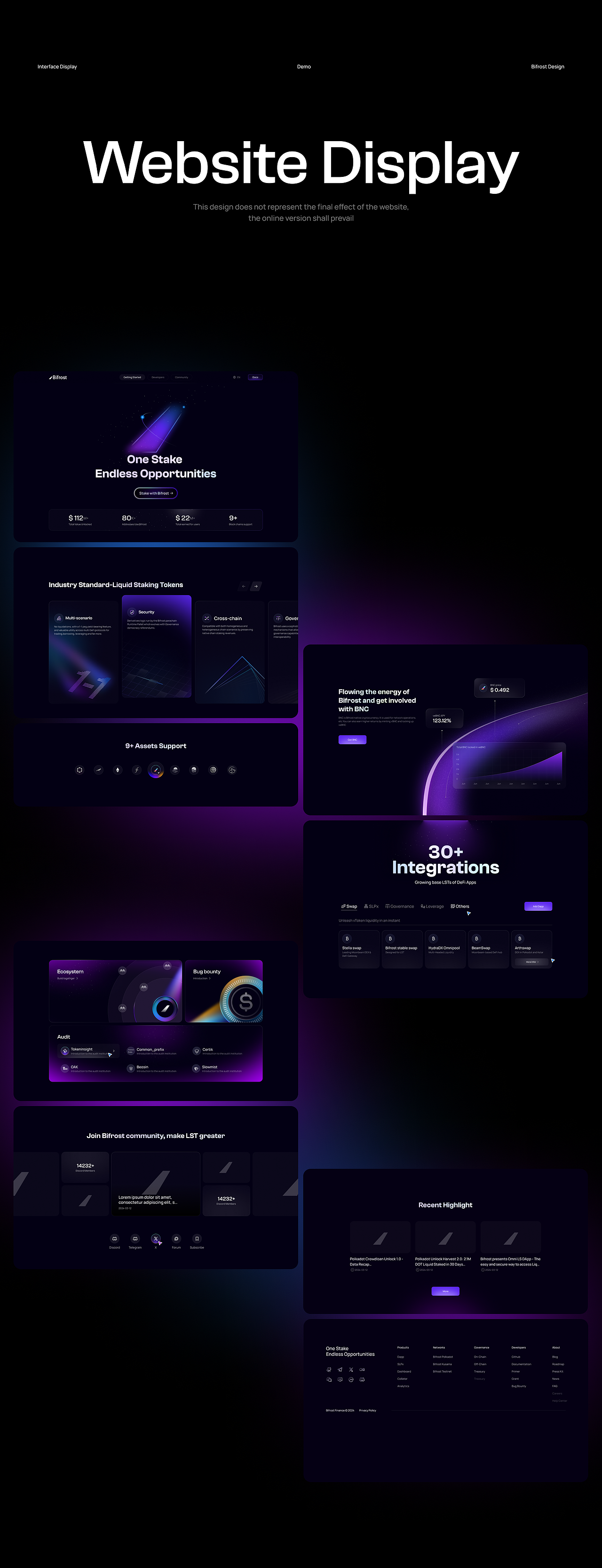 Blockchains-Bifrost Official Website（图ZMzc2OTAzOTg4） - 企业官网 - 站酷设计师Loun_N原创素材 - 站酷ZCOOL