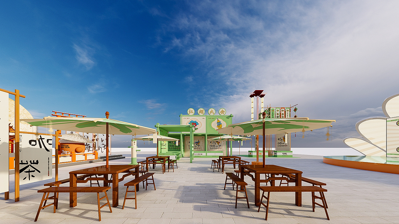 商业街区茶咖活动