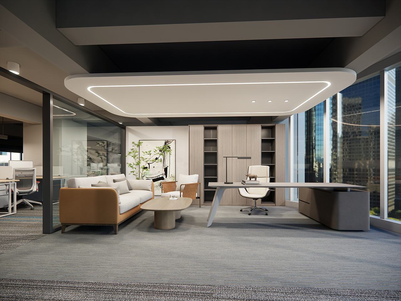 广东公程设备资产服务有限公司办公室（图ZMzc2OTA5NzM2） - 商业空间设计 - 站酷设计师chopin_x原创素材 - 站酷ZCOOL