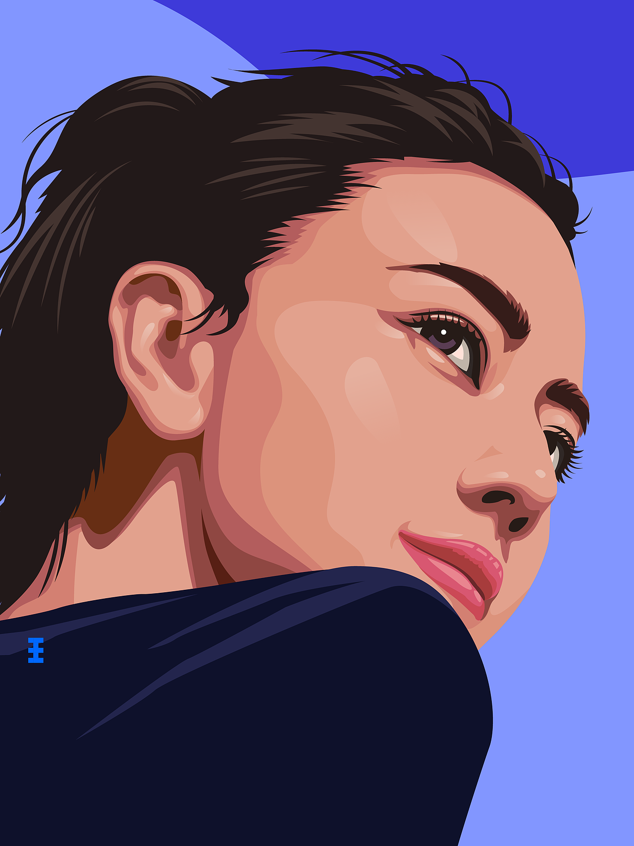 【原创】AI矢量插画——女神来开场