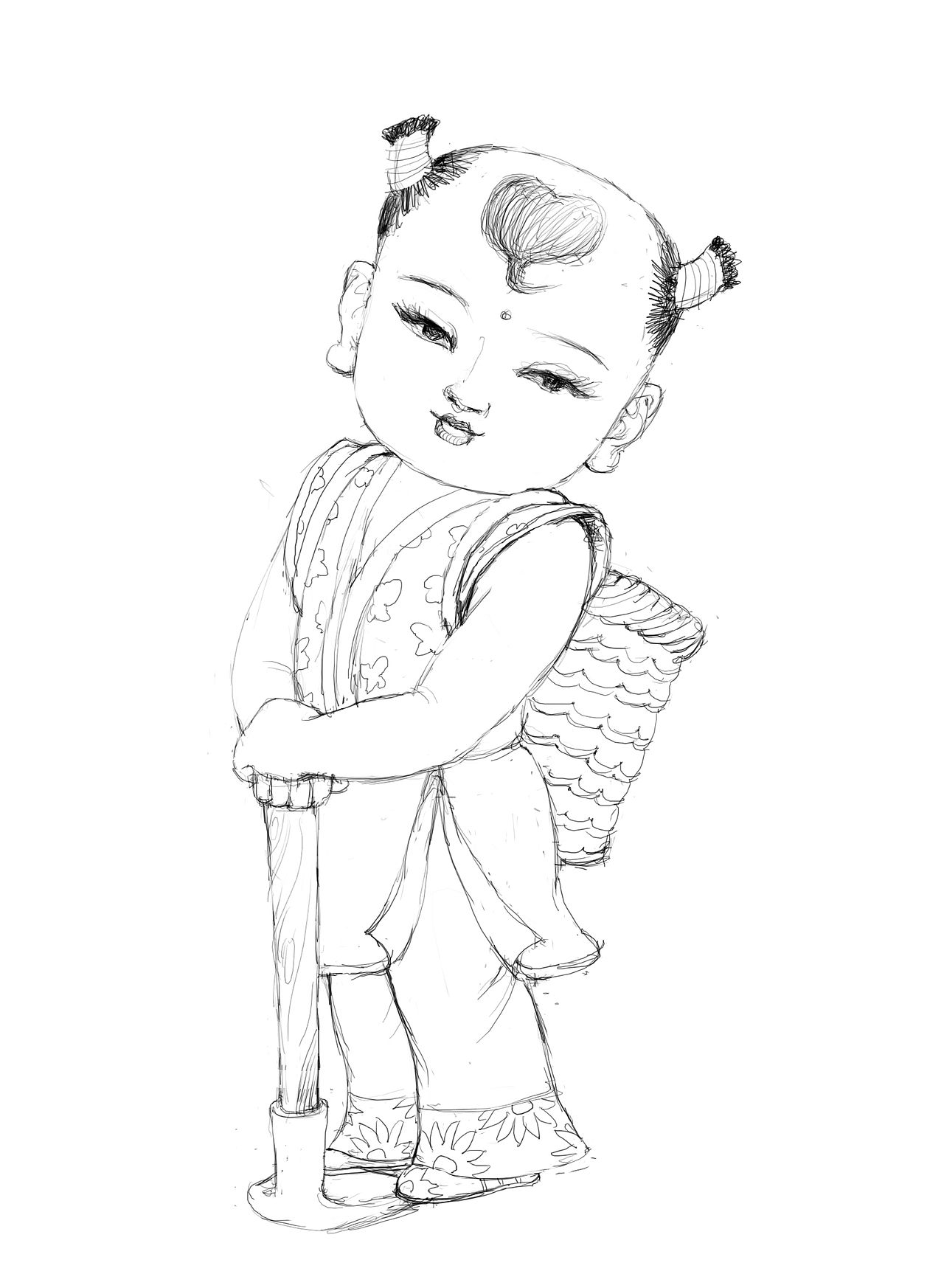 中藥娃娃（圖ZMzc2OTEwNDEy） - 商業(yè)插畫 - 站酷設(shè)計(jì)師寬窄原創(chuàng)素材 - 站酷ZCOOL