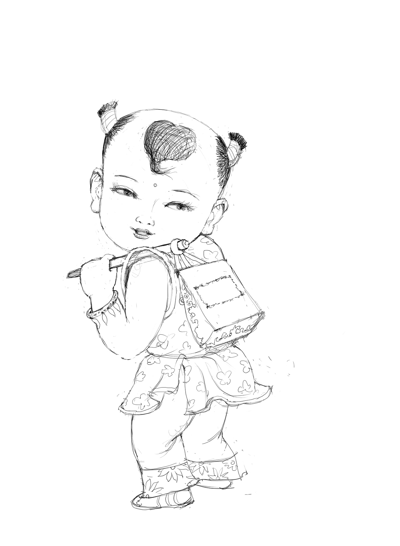 中藥娃娃（圖ZMzc2OTEwNDA0） - 商業(yè)插畫 - 站酷設(shè)計(jì)師寬窄原創(chuàng)素材 - 站酷ZCOOL