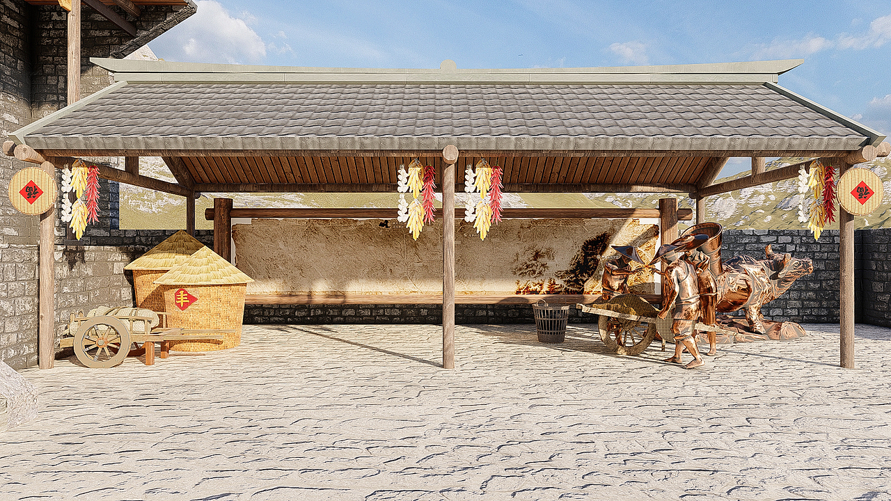 红色窑洞研学基地改造（图ZMzc2OTEwNDc2） - 景观设计 - 站酷设计师城城王原创素材 - 站酷ZCOOL