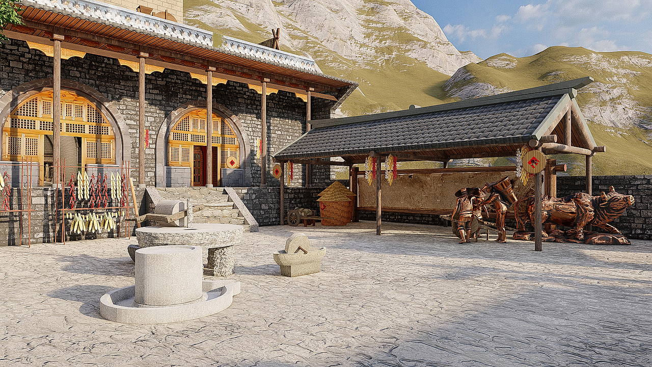 红色窑洞研学基地改造（图ZMzc2OTEwNDY4） - 景观设计 - 站酷设计师城城王原创素材 - 站酷ZCOOL