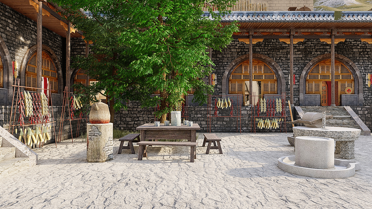 红色窑洞研学基地改造（图ZMzc2OTEwNDcy） - 景观设计 - 站酷设计师城城王原创素材 - 站酷ZCOOL