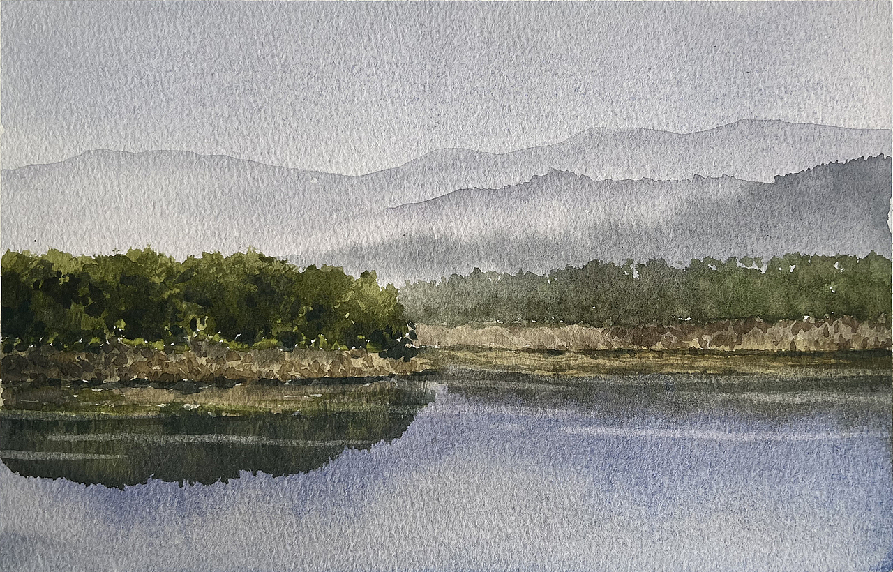 夏日的水彩课堂（图ZMzc2OTE1NDY0） - 绘画 - 站酷设计师孙小良的水彩画原创素材 - 站酷ZCOOL