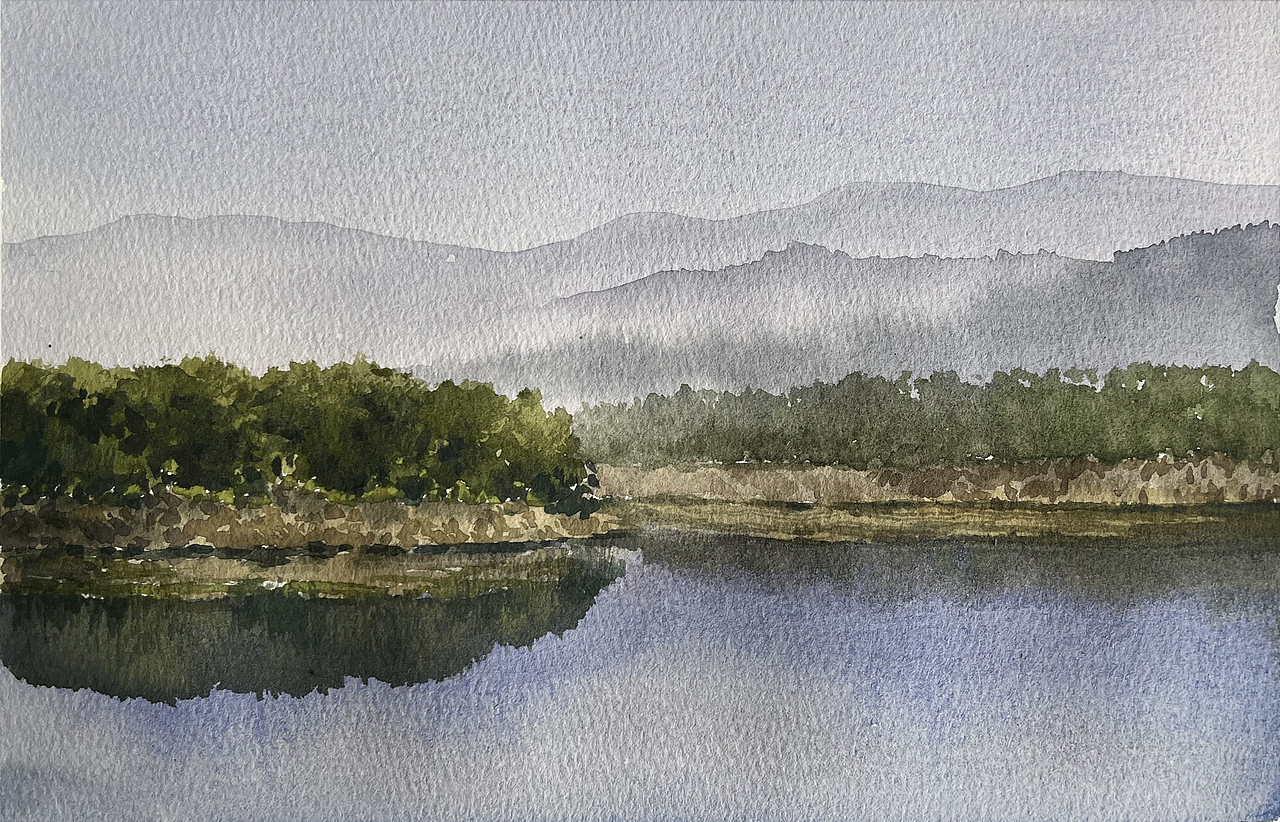 夏日的水彩课堂（图ZMzc2OTE1NDU2） - 绘画 - 站酷设计师孙小良的水彩画原创素材 - 站酷ZCOOL