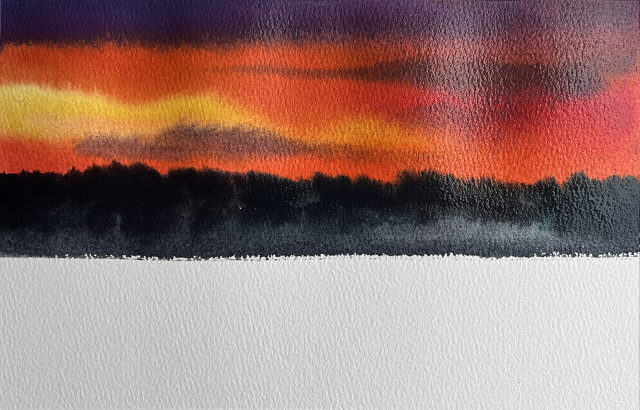 夏日的水彩课堂（图ZMzc2OTE1NTQ0） - 绘画 - 站酷设计师孙小良的水彩画原创素材 - 站酷ZCOOL