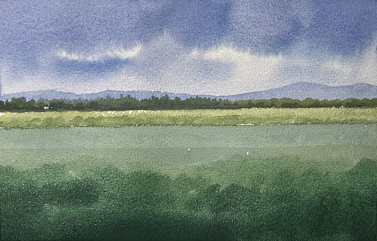 夏日的水彩课堂（图ZMzc2OTE1NjQ4） - 绘画 - 站酷设计师孙小良的水彩画原创素材 - 站酷ZCOOL