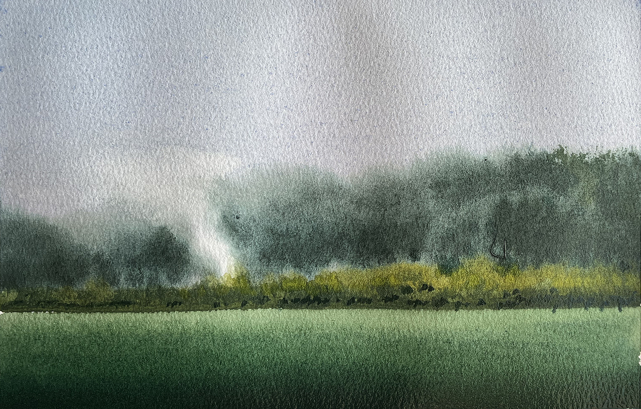 夏日的水彩课堂（图ZMzc2OTE1Nzc2） - 绘画 - 站酷设计师孙小良的水彩画原创素材 - 站酷ZCOOL