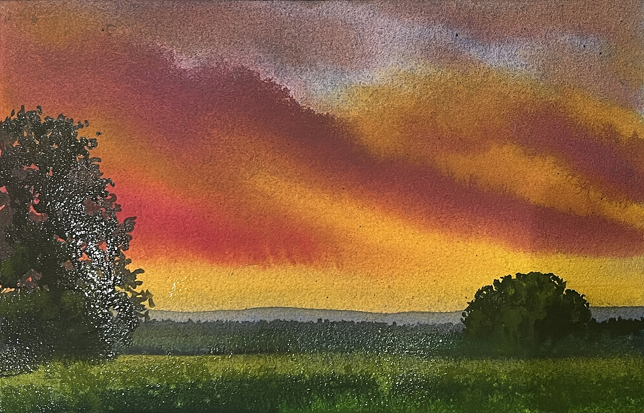 夏日的水彩课堂（图ZMzc2OTE1ODQw） - 绘画 - 站酷设计师孙小良的水彩画原创素材 - 站酷ZCOOL