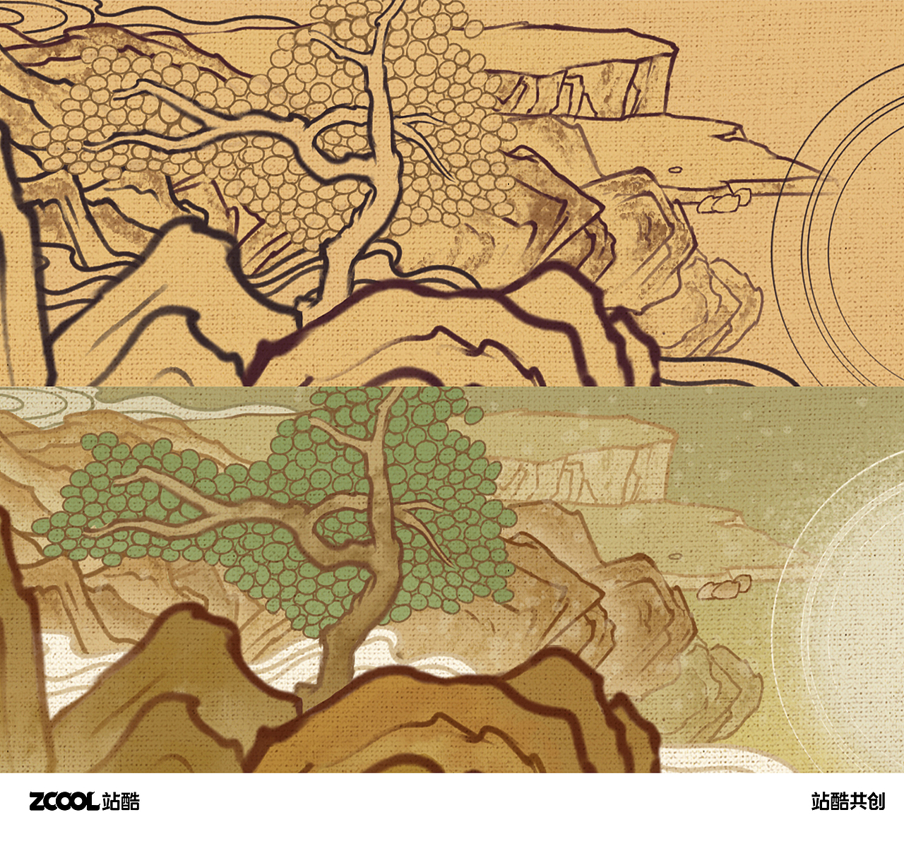 邀你共赏【山海经.夫诸】国风创意插画(动画版)(图ZMzc2OTE3NDY0) - 商业插画 - 站酷设计师鹤栖云原创素材 - 站酷ZCOOL