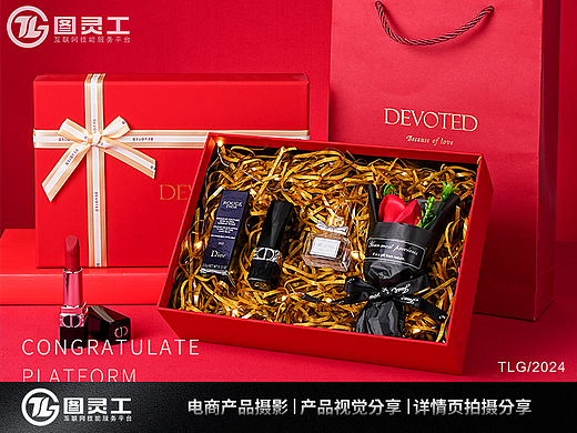 静物摄影丨电商产品拍摄丨化妆品口红香水节日礼盒