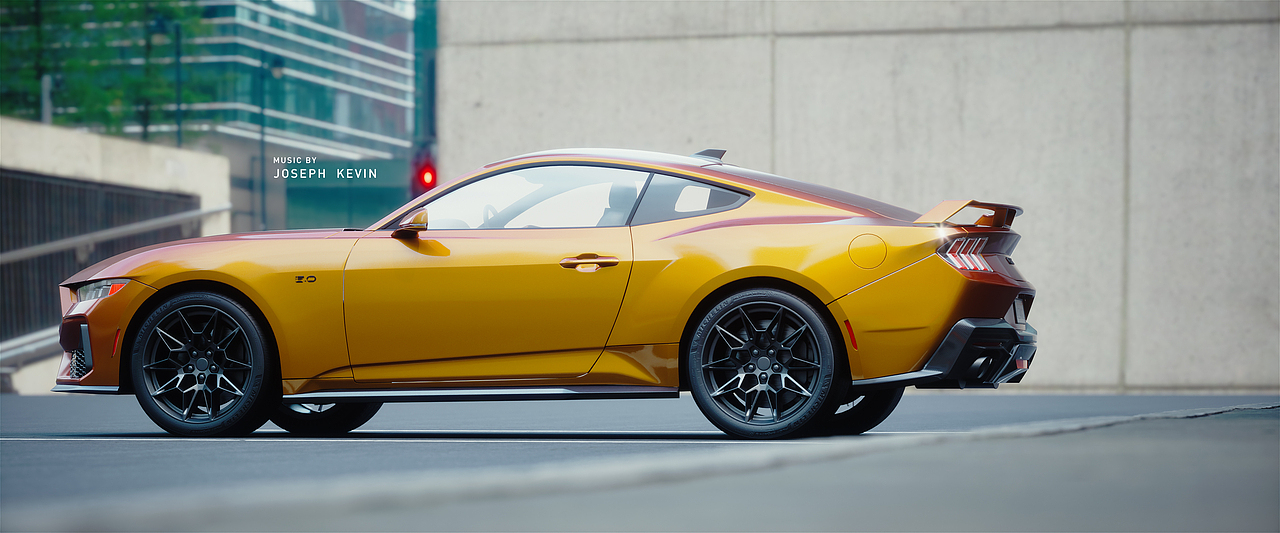 Mustang_UE5.4汽车渲染测试