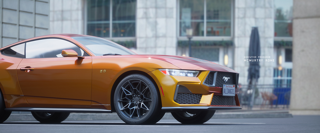 Mustang_UE5.4汽车渲染测试