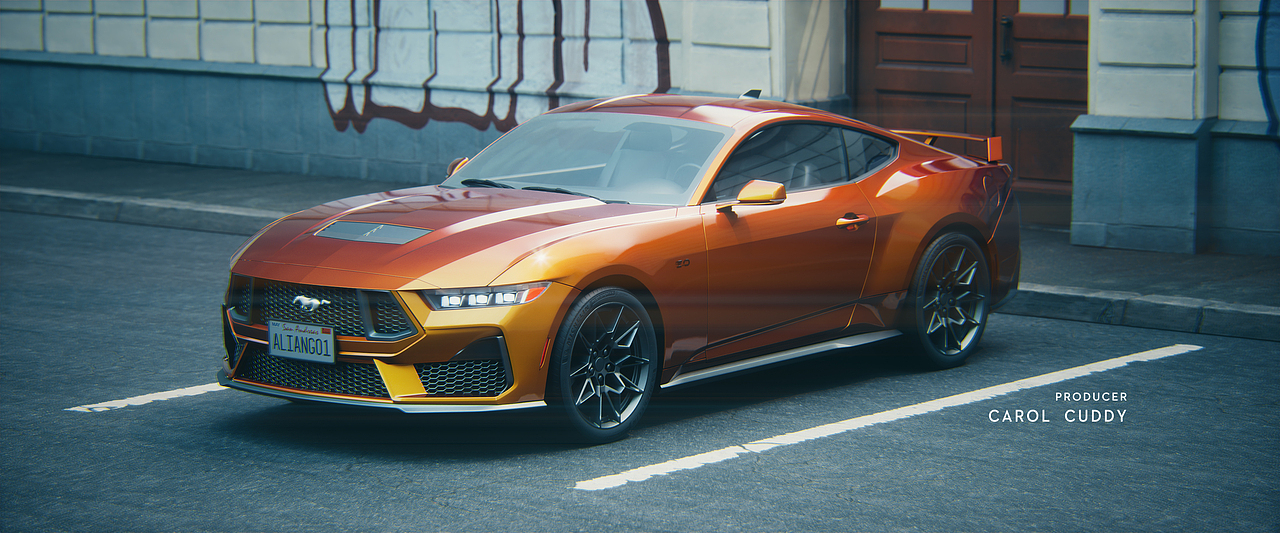 Mustang_UE5.4汽车渲染测试