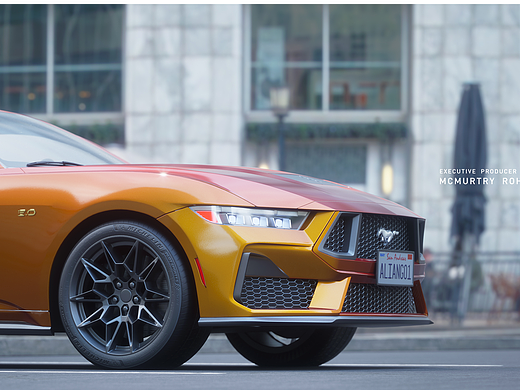 Mustang_UE5.4汽车渲染测试