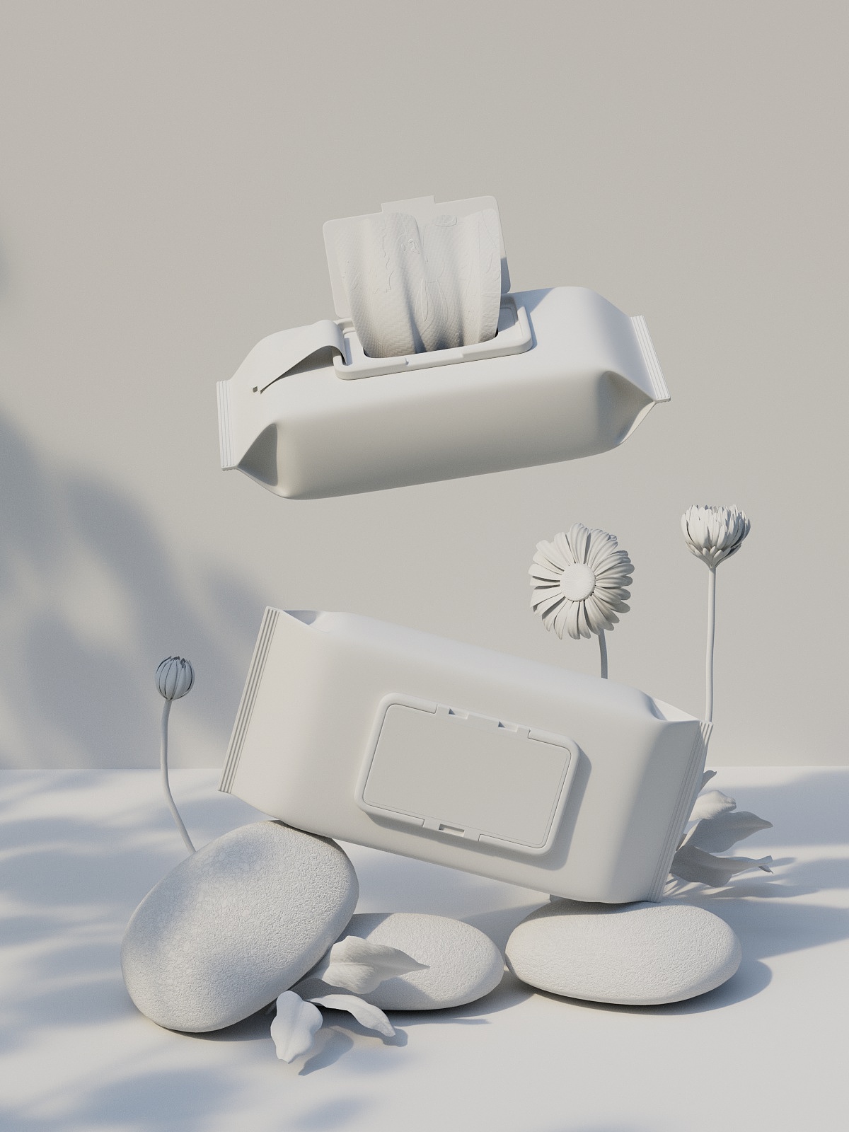 2024年C4D渲染IP角色课程临摹练习及原创体脂秤详情页