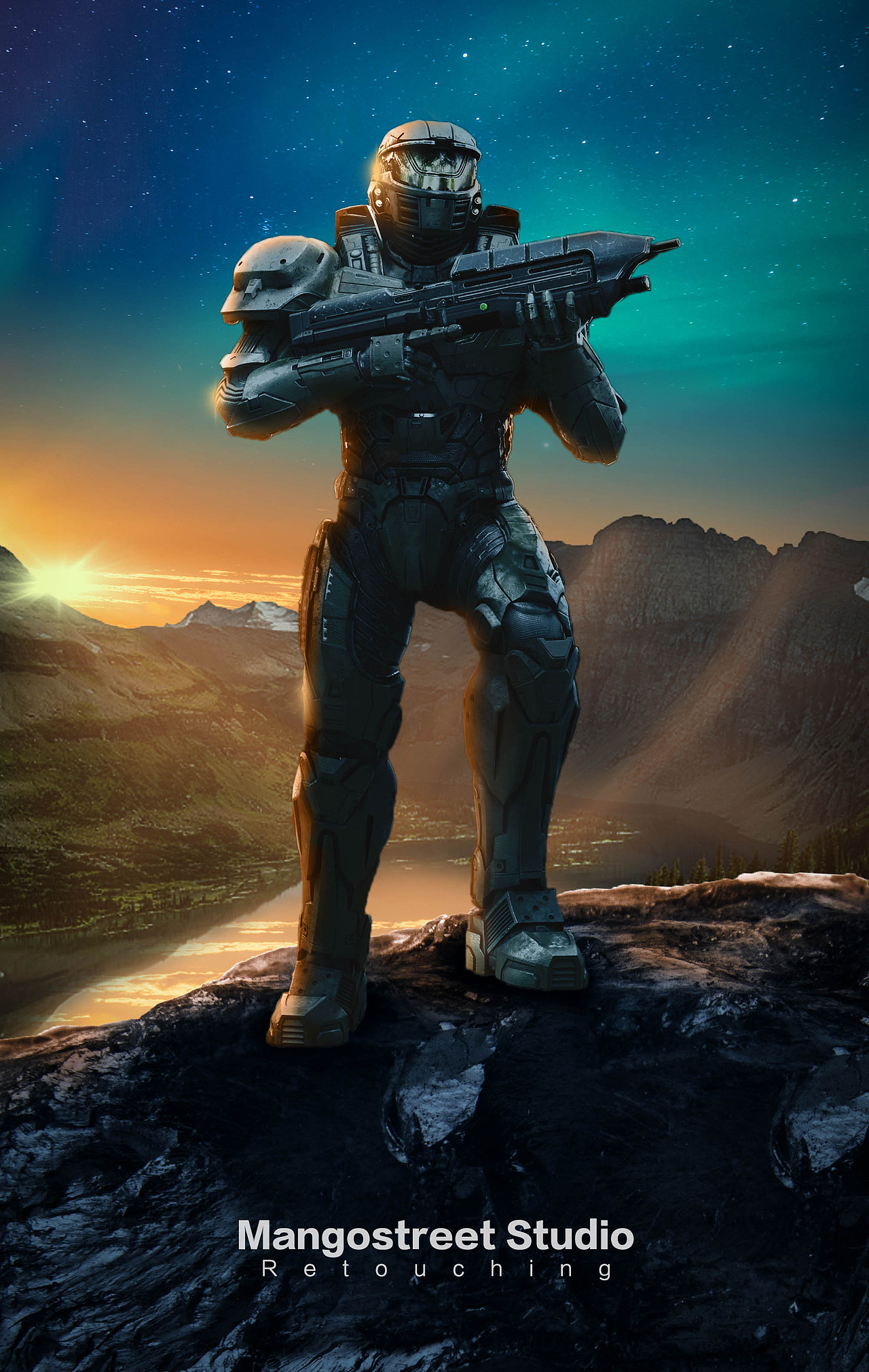 图片精修|广告级海报商业大片精修人像修图上海修图