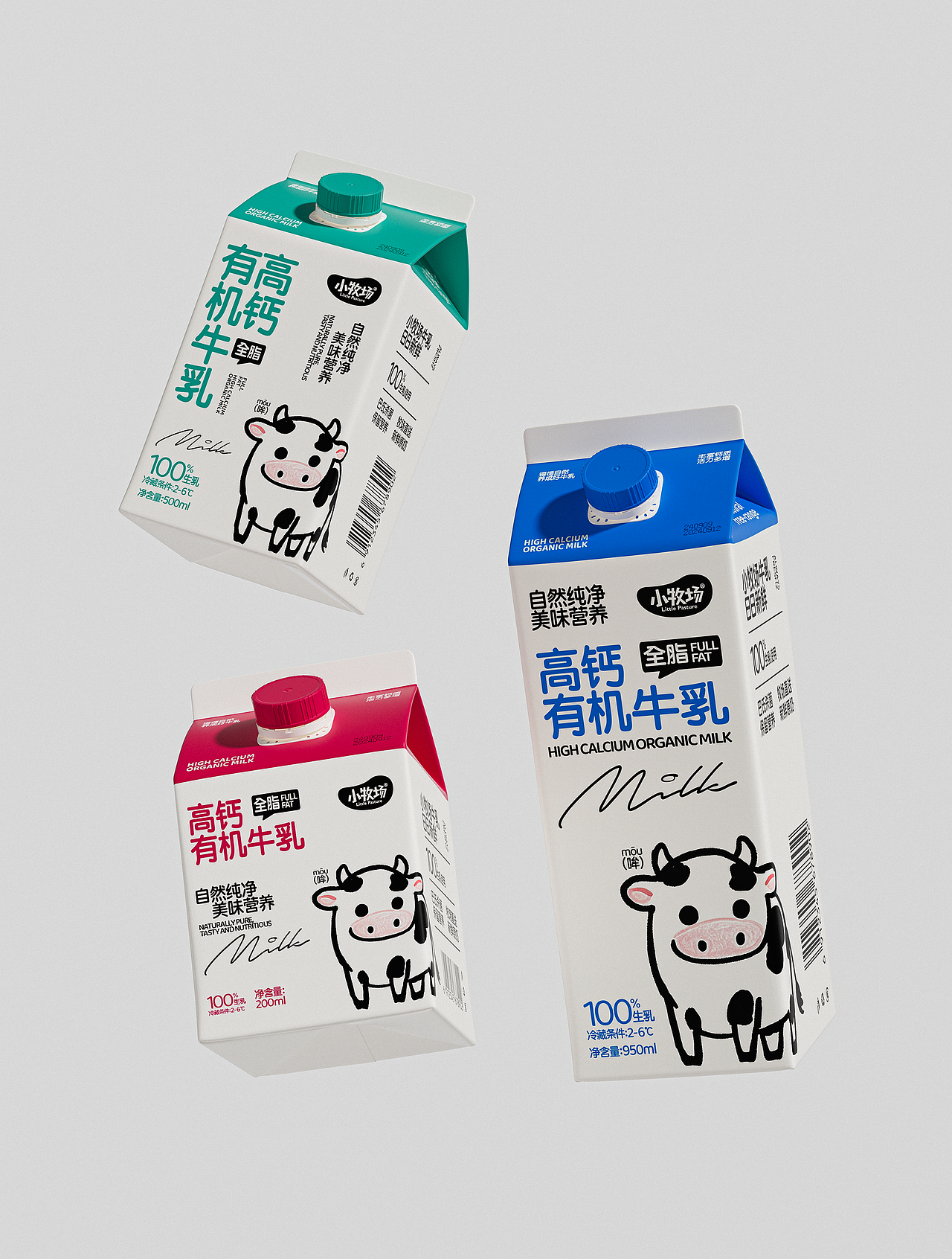 小牧场 I 牛乳包装设计(图ZMzc2OTM5MDcy) - 包装 - 站酷设计师CHAOSM_Studio原创素材 - 站酷ZCOOL