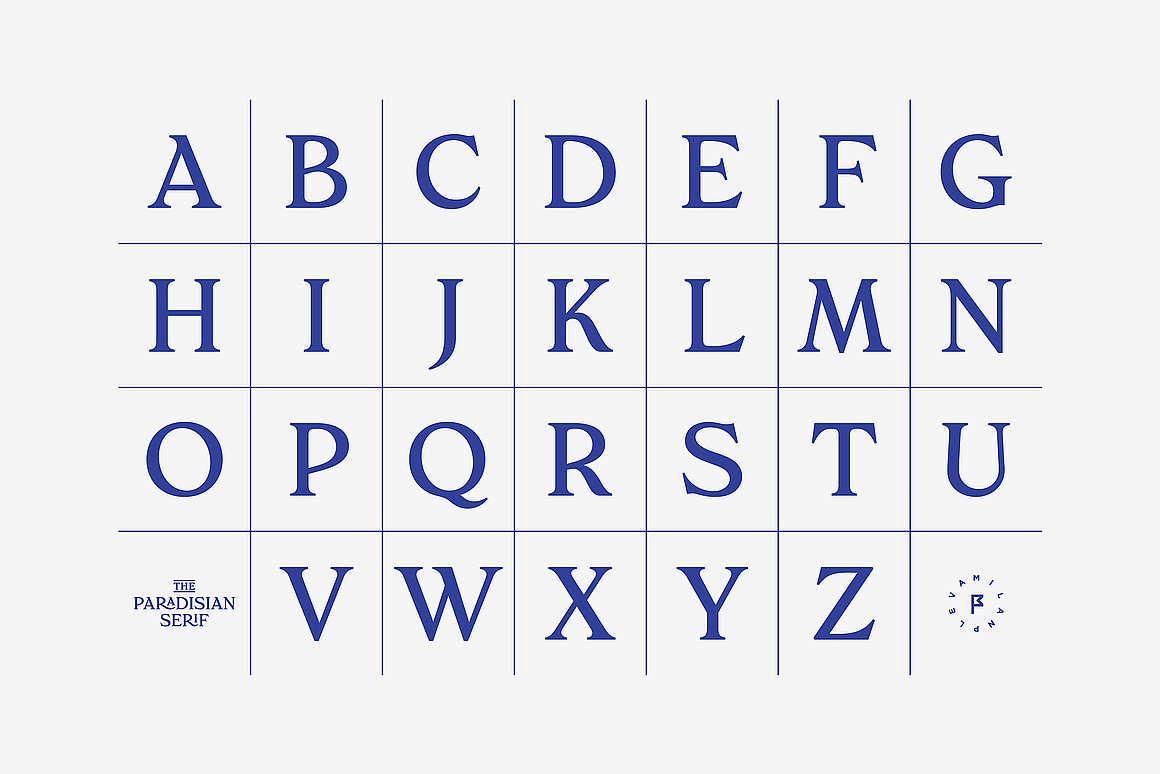 优雅经典奢侈品牌logo包装画册封面标题衬线英文字体