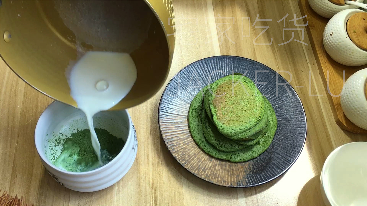 抹茶奶油松饼:清新与甜蜜的完美交融