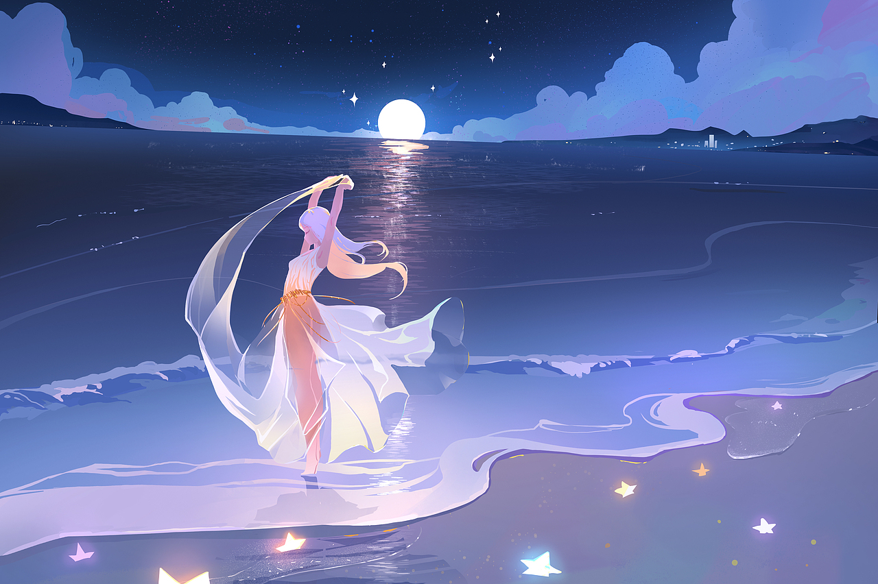 海边的女孩（图ZMzc2OTU0MDU2） - 创作习作 - 站酷设计师小泽岚原创素材 - 站酷ZCOOL