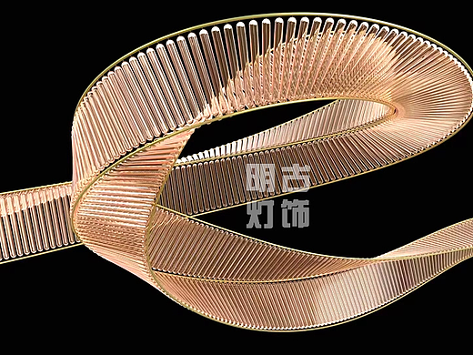 变幻多姿飘带灯具定制设计方案