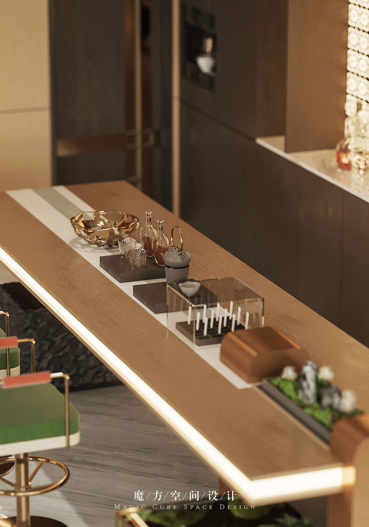 【魔方】商业空间•长沙绿地V岛私人会所设计