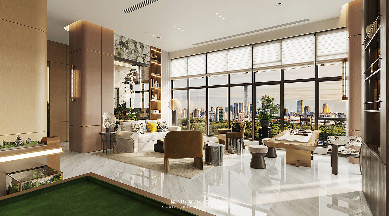 【魔方】商业空间•长沙绿地V岛私人会所设计