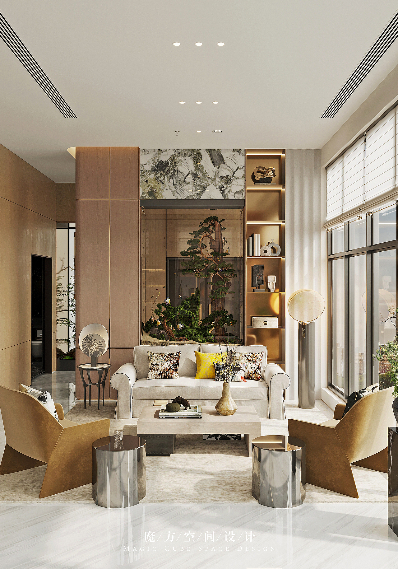 【魔方】商业空间•长沙绿地V岛私人会所设计